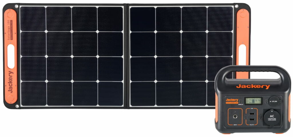 Solarpanel mit Power-Station